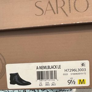 Black Ankle Boots, Sarto by Franco Sarto, size 9.5